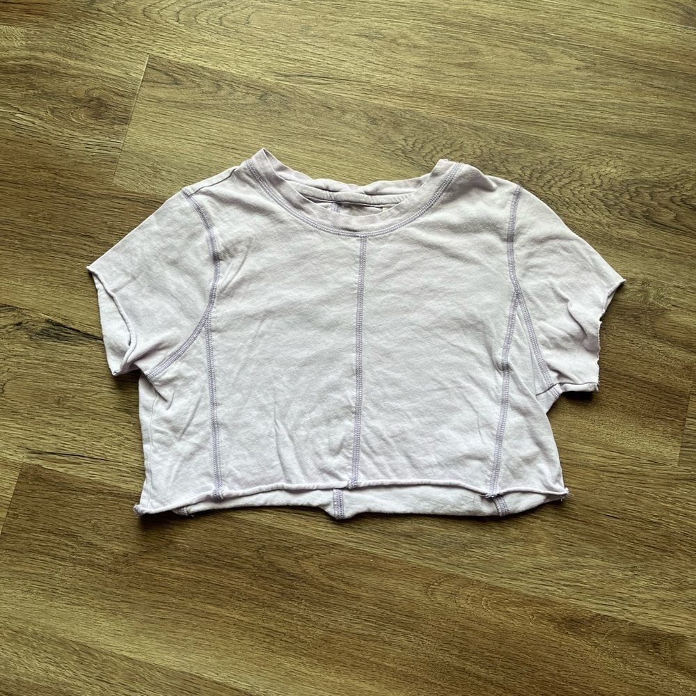 GUC Pac Sun distressed basics crop top